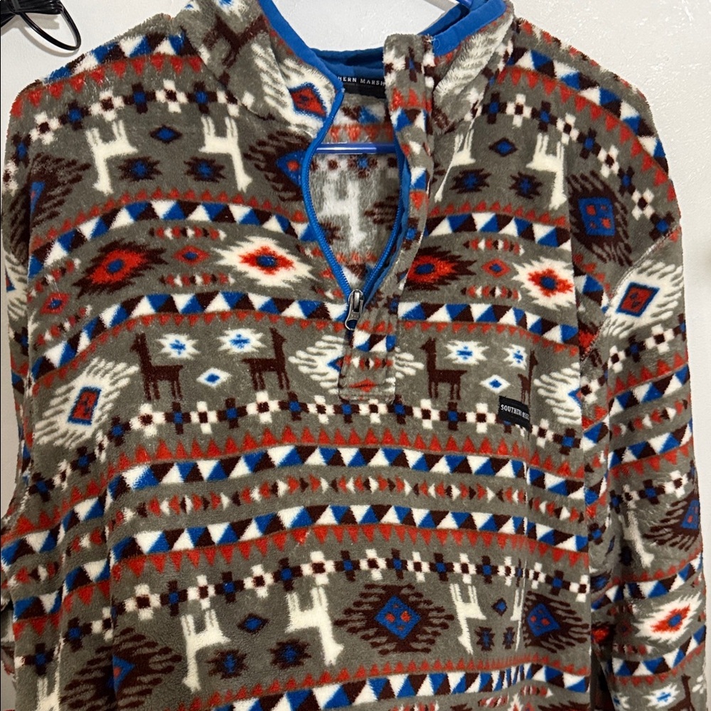 Southern Marsh Multicolor Fleece Pullover